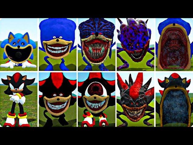 ALL EVOLUTION OF NEW SONIC VS SHADOW TAPES SMILING CRITTERS POPPY PLAYTIME CHAPTER 3 In Garry's Mod!