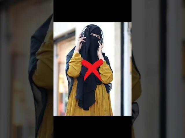 niqab right look #hijab #niqab #islamic #shorts #viral