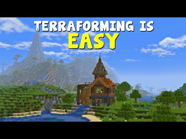 Minecraft Terraforming Made Simple (How to Build Custom Terrain)