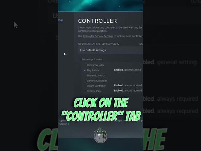 Steam Games Quick Tip: Change Xbox controls to PS4/PS5 #tips #steam #amongus #bf2042 #battlefield