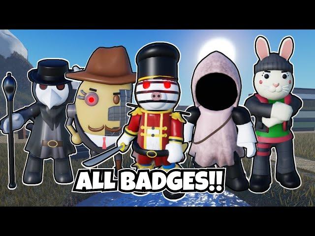 How to GET ALL 32 BADGES in Piggy Skins Reanimated - Roblox