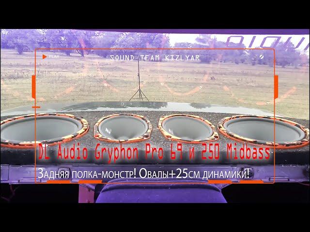 Задняя полка-монстр! Овалы+25см динамики! DL Audio Gryphon Pro 69 и 250 Midbass в Lada