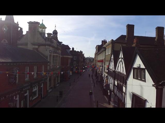 Rochester High Street up drone