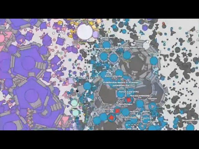 Arras.io Siege World Record - Wave 293 with the Fireworks