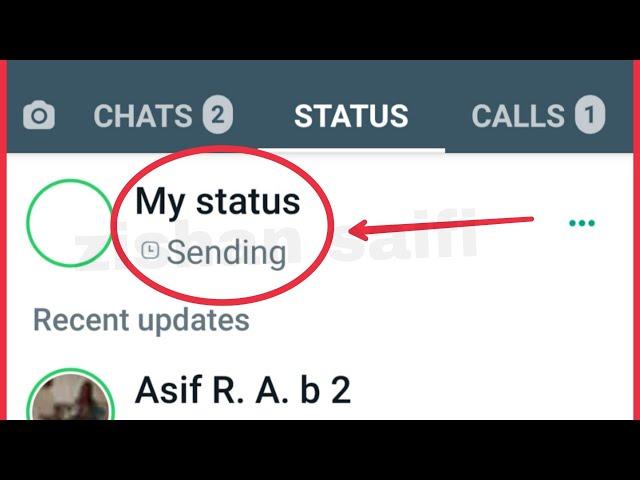 WhatsApp Fix Status Sending Problem Solve