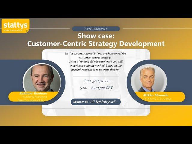 Show case:  JTBD - What do you customers really want?