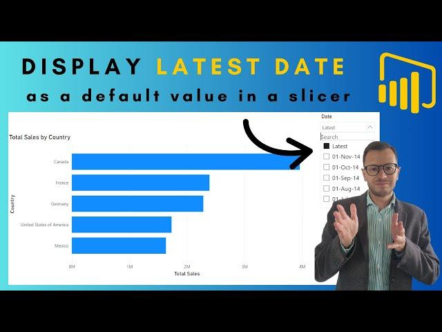 how to set DATE SLICER to LATEST date by default in Power BI with DAX