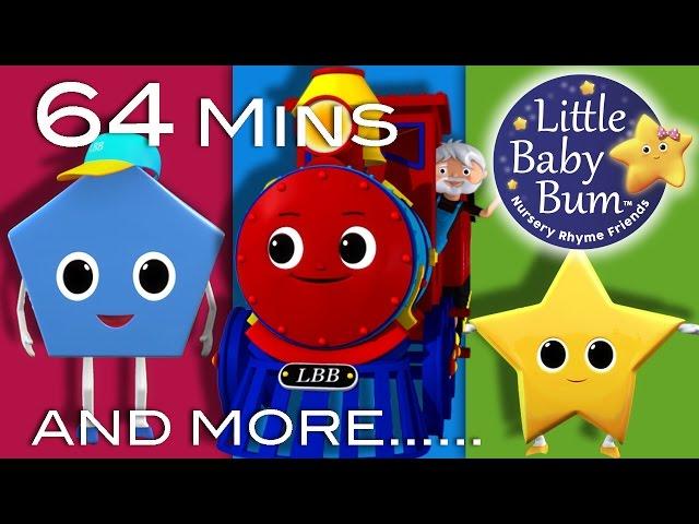 Shapes Train Song | 64 Min of LittleBabyBum - Nursery Rhymes for Babies! ABCs and 123s