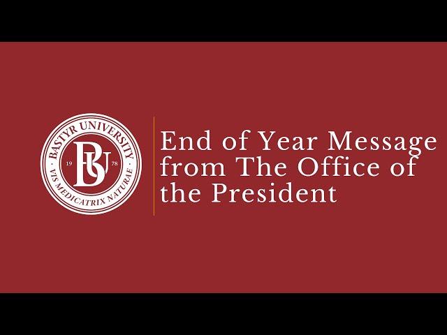 End of year message from The Office of the President   HD 1080p