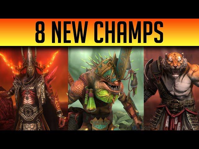 8 NEW LEGENDARY CHAMPIONS LOOK AMAZING! #Test Server | Raid: Shadow Legends