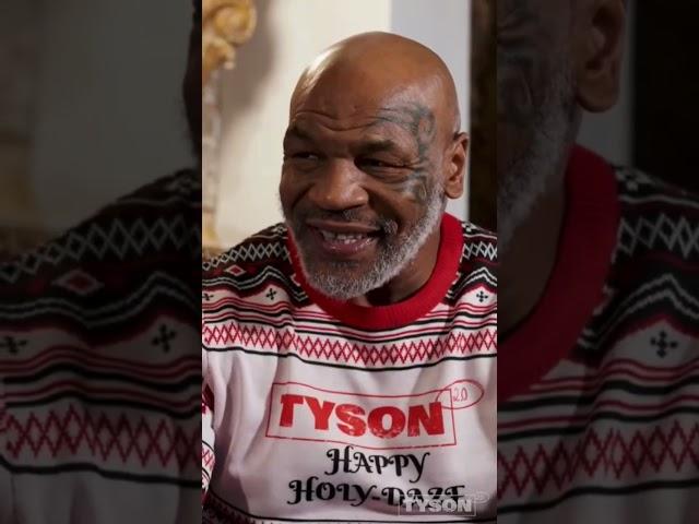 Mike Tyson gives Evander Holyfield his ear back #shorts #miketyson