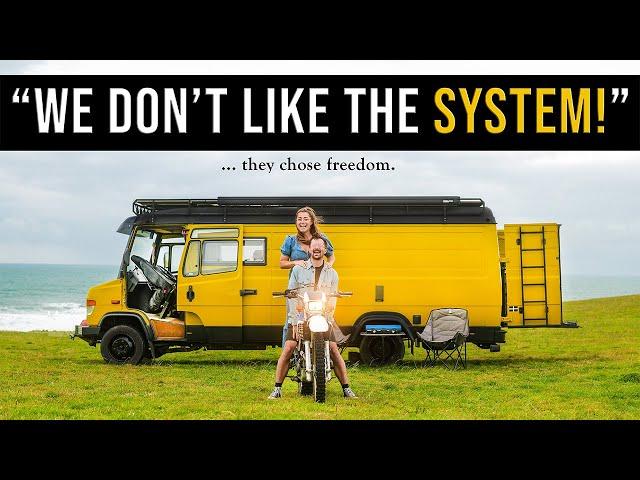 Roofers Live Fully Off-Grid In Their Yellow Van - It's Nicer Than Your House!