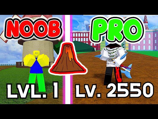 Blox Fruits Noob to Pro BUT, with ONLY The Magma Fruit! Level 1 to MAX Level!