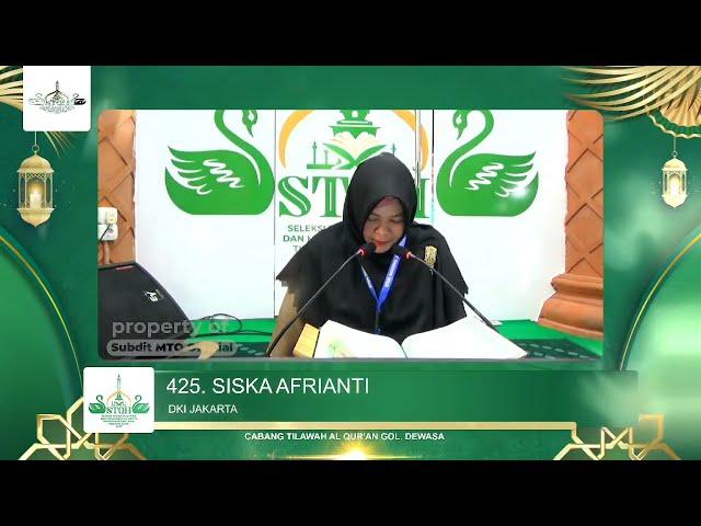 Siska Afrianti Utusan DKI Jakarta Qori'ah Suara Petir tembus Arsy