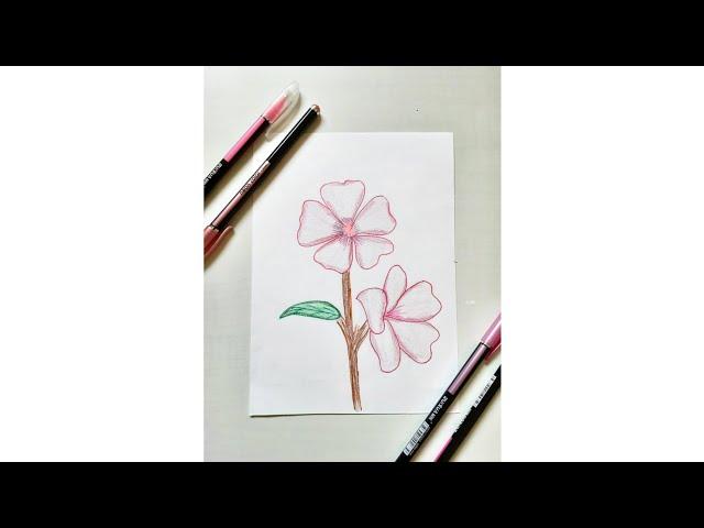 EASY Floral Drawing l Floral Art Series Part -2 l Kreatif Studio l#PaintDateTuesday