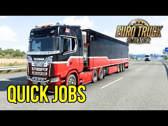 Hauling Scrap Metals and Straw Bales from Dresden to Wroclaw in Euro Truck Simulator 2  