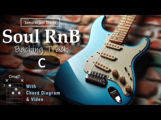 Chill RnB Groove Guitar Backing Track in C major