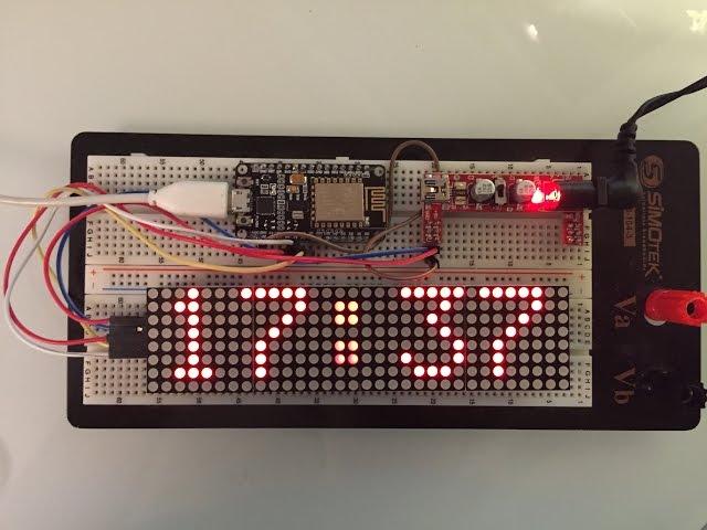 Часы -  на MAX7219 + NodeMcu Esp8266