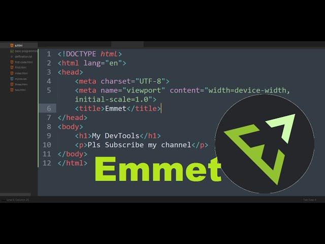 How to  use and install Emmet in sublime text 3