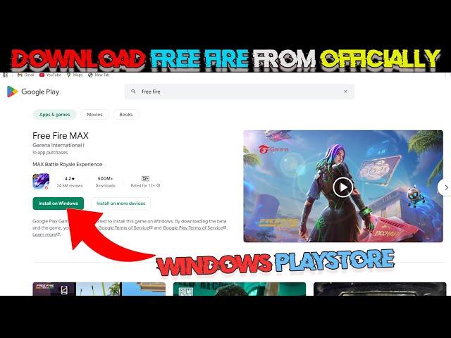 How to Download Free Fire in PC OR LAPTOPS 2025 | How to install free fire max in all computes