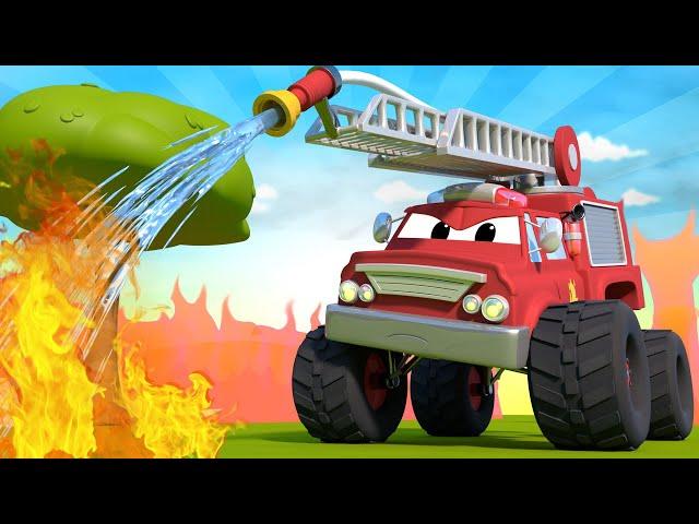 Monster Trucks pour enfants - La bouteille dangereuse - Monster Town  Dessin animé Monster Trucks