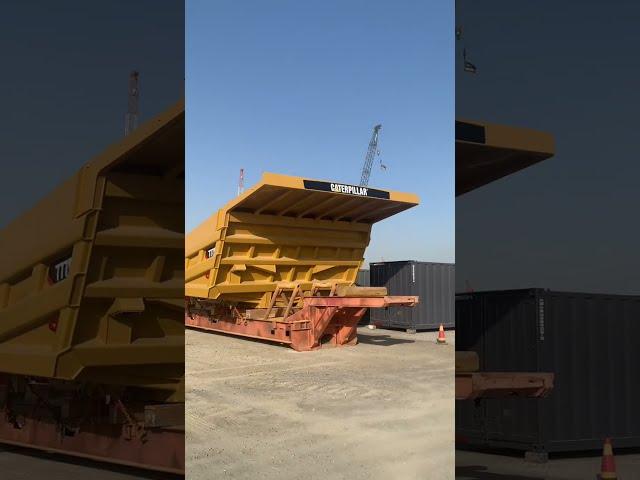 caterpillar 777E rock truck dump box repair and repaint the final result is really amazing. mining