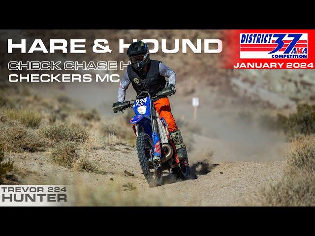 Full Race: 2024 District 37 Check Chase Hare & Hound | Trevor Hunter | Beta 250 Desert Racing