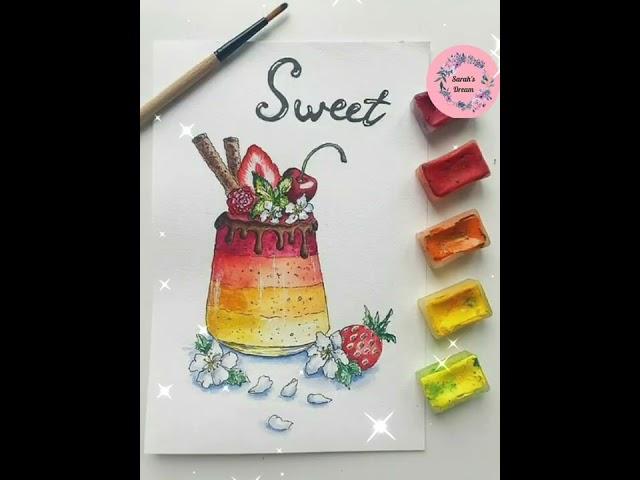 Amazing Dessert Drawing Ideas! #shorts #youtubeshorts