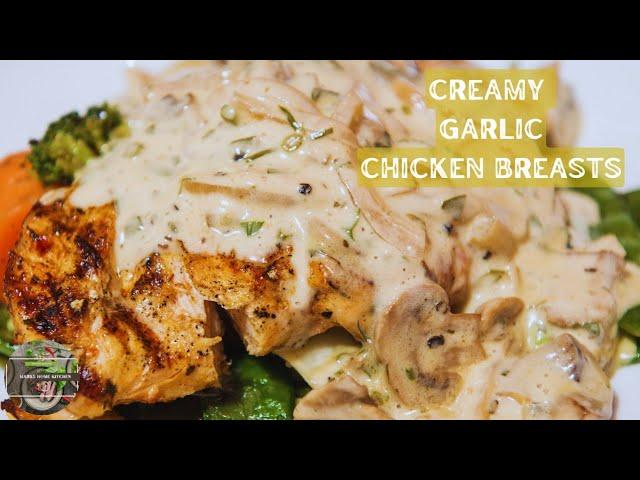 Creamy Garlic Chicken Breast Recipe| Creamy Garlic Chicken Easy Recipe