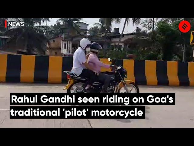 Rahul Gandhi Seen Riding On Goa's Traditional 'Pilot' motorcycle