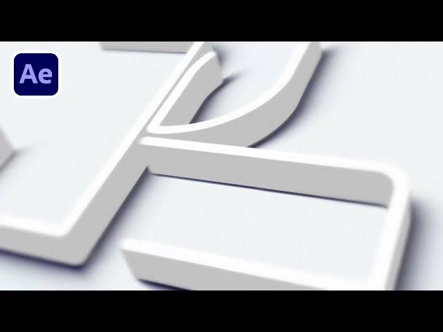 Cinematic 3D Stroke Logo Intro in After Effects | Tutorial