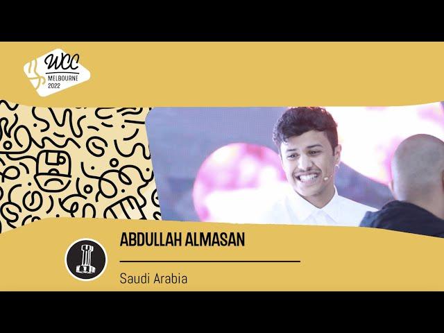 Abdullah Almasan, Saudi Arabia — 2022 World Barista Championship: Round One