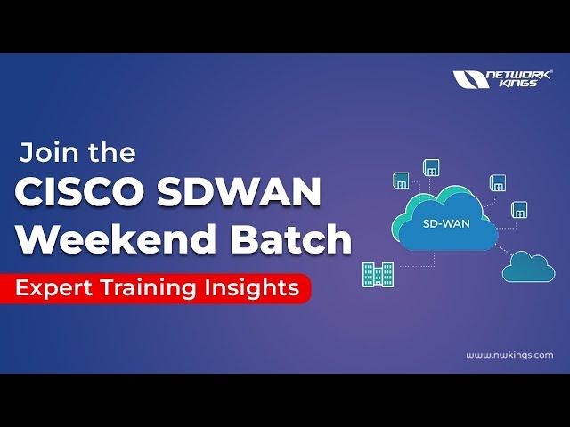 CISCO SDWAN Weekend Batch By Amit: Expert Training Insights