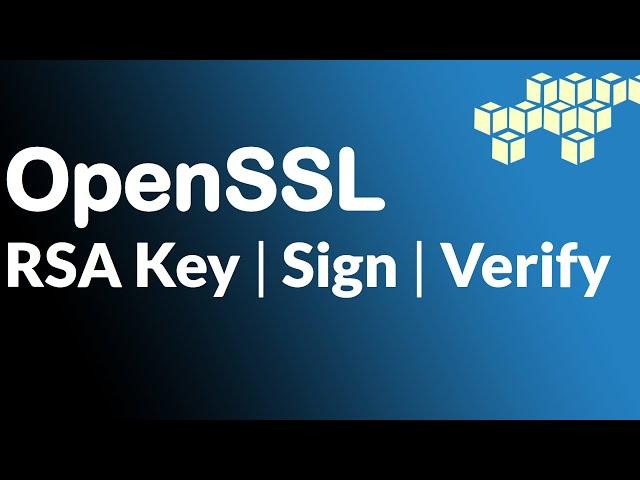 openssl tutorial generate RSA Keys | Sign Verify