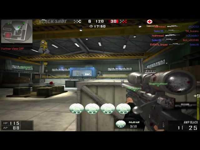 BlackShot AWP Black Sniper QuickScope Montage 3 By Event