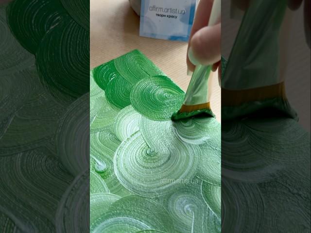 EASY DRAWING IDEA  GREEN CLOUDS  ️  #art #artist #painting #diy #acrylicpainting #creativeart