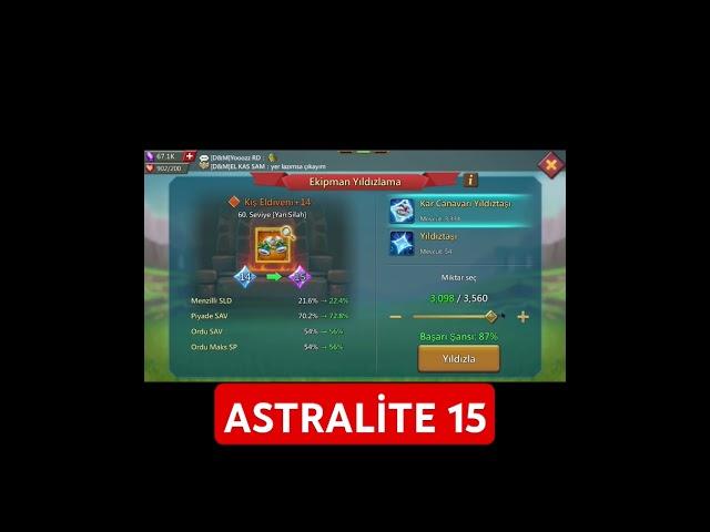 15 ASTRALİTE FULL GEAR - NEW UPDATE - LORDS MOBİLE #lordsmobile