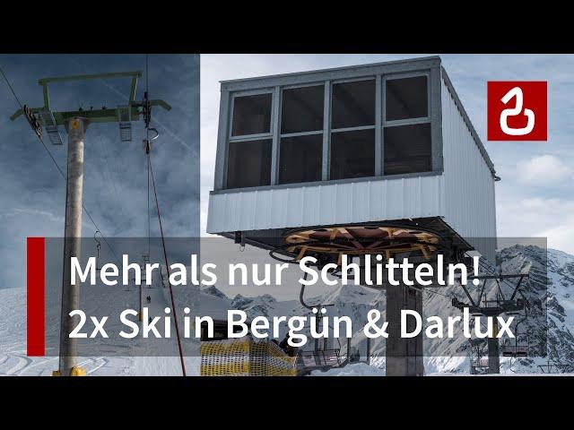 Bergün - Skigebiete Zinols & Piz Darlux | NostalSki vor Traumkulisse im Albulatal - Parc Ela