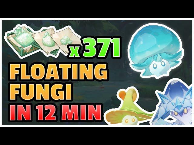 Floating Fungi (Pollens and Spore) Flotihongos Fast Farming Route ! [Genshin Impact]