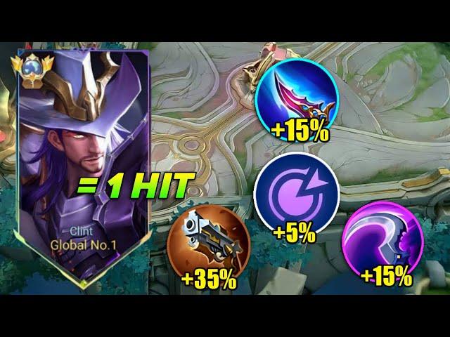 CARA MAIN AGGRESSIVE & PERFECT ONE SHOT BUILD FOR CLINT! FULL PENETRATION BUILD IS BROKEN!! - MLBB