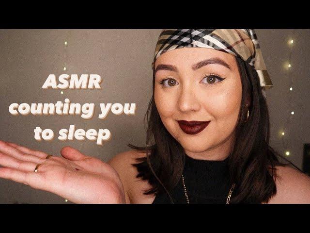 ASMR Counting you to Sleep  | ear to ear, hand movements
