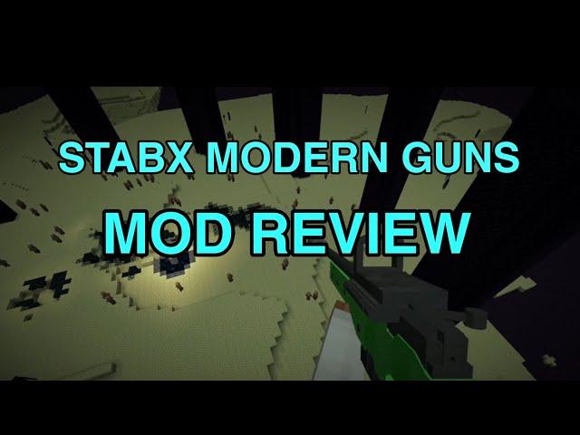 STABX MODERN GUNS MOD REVIEW (minecraft)