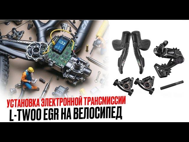 Установка электронной трансмиссии L-Twoo EGR на  велосипед.