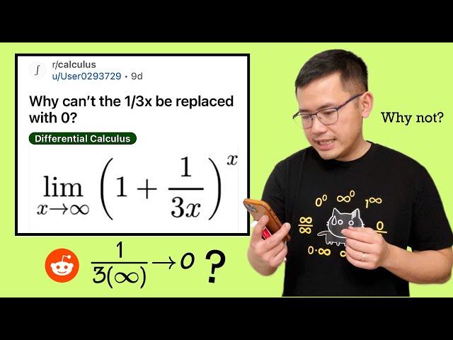 Why can't the 1/(3x) be replaced with 0? Reddit calculus limit r/calculus