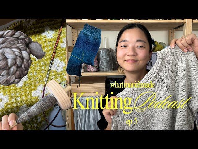 Knitting Podcast Ep. 5: Pressed Flowers Shawl + a spinning dilemma