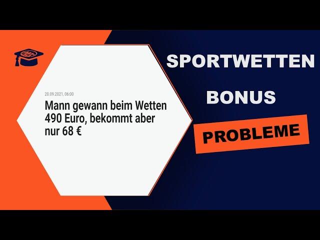 Bonus Freispielen Probleme (Mann gewann beim Wetten 490 Euro, bekommt aber nur 68 € - heute.at )