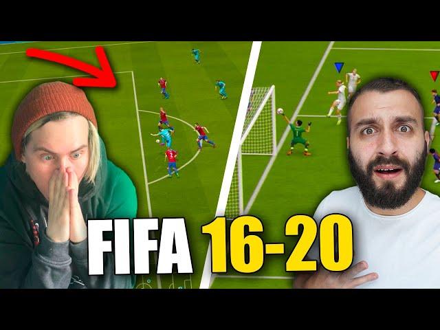 GENA MILLER vs EVONEON играют ВСЕ ЧАСТИ FIFA до ПЕРВОГО ГОЛА!