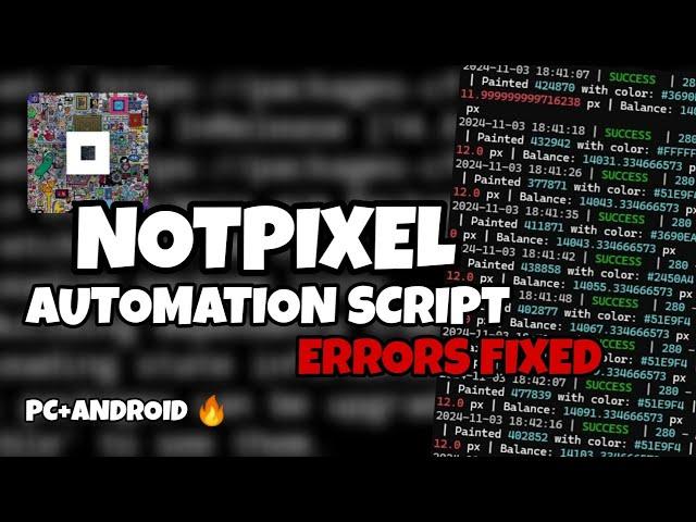 Not Pixel Automation Script For Android & PC [ERRORS FIXED] - NEW Template + x3 Points Feature!