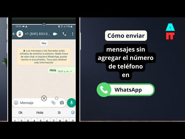 Cómo enviar mensajes en WhatsApp sin agregar