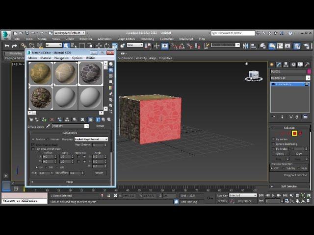 3Ds Max How To Apply Material To Face